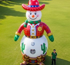 Cartoon3-649 Cowboy Snowman Inflatable Cartoon