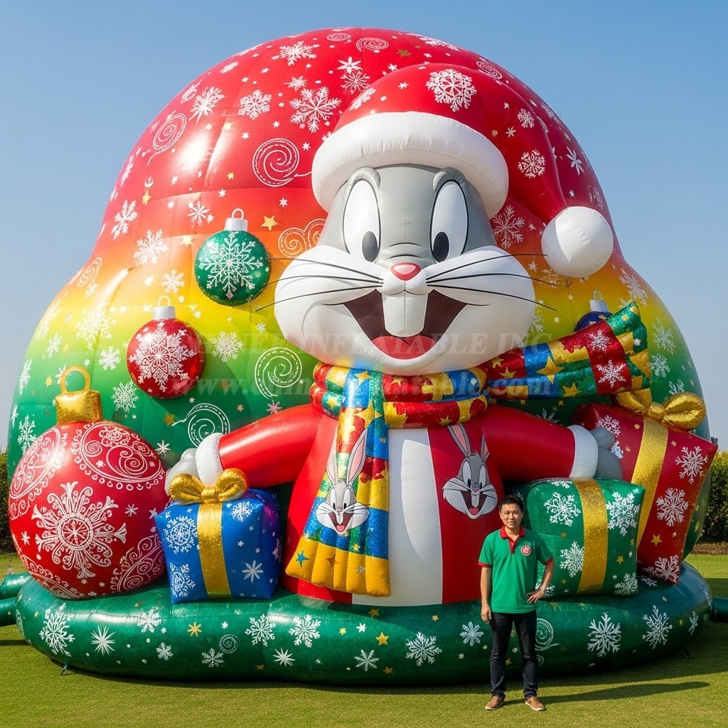 Cartoon3-650 Bugs Bunny Christmas Inflatable Cartoon