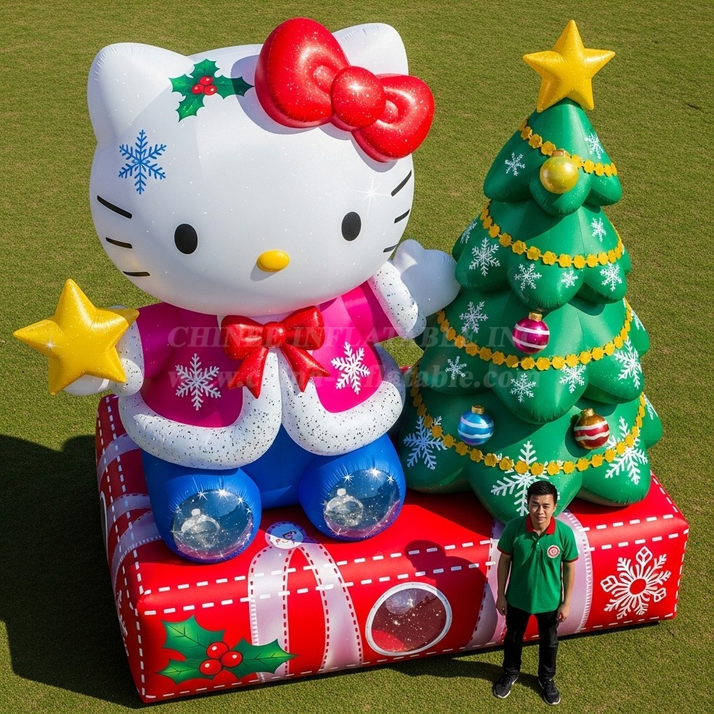 Cartoon3-657 Hello Kitty Christmas Inflatables