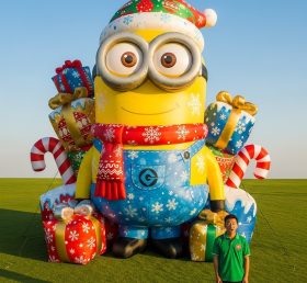 Cartoon3-668 Minions Christmas Inflatable Cartoons