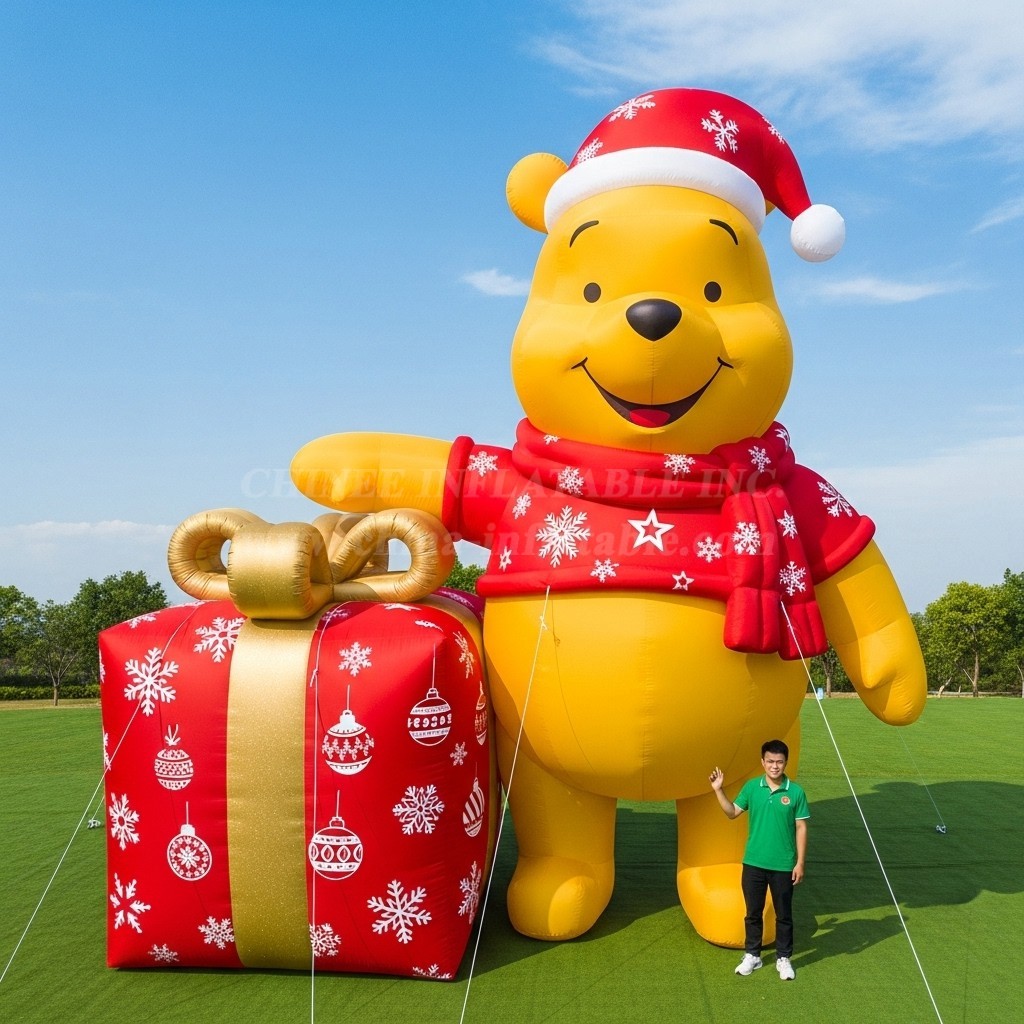 Cartoon3-669 Christmas Bear Inflatable Cartoons