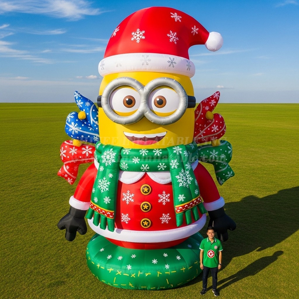 Cartoon3-677 Christmas Minion Inflatable Cartoons