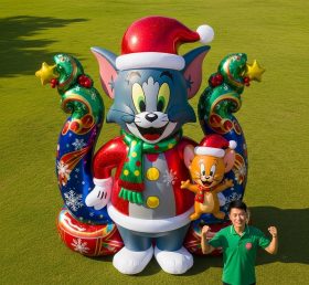 Cartoon3-680 Tom and Jerry Christmas Inflatable Cartoons