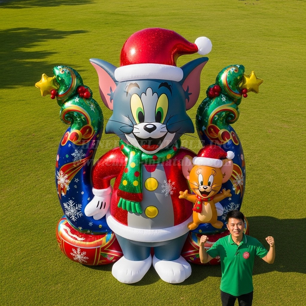 Cartoon3-680 Tom and Jerry Christmas Inflatable Cartoons