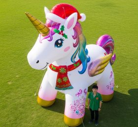 Cartoon3-687 Christmas Unicorn Inflatable Cartoons