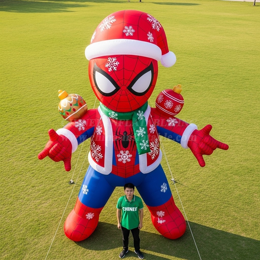 Cartoon3-689 Spider-Man Christmas Inflatable Cartoons
