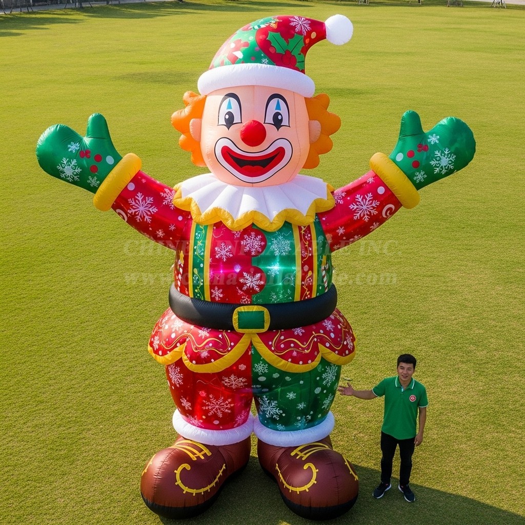 Cartoon3-691 Christmas Clown Christmas Inflatables
