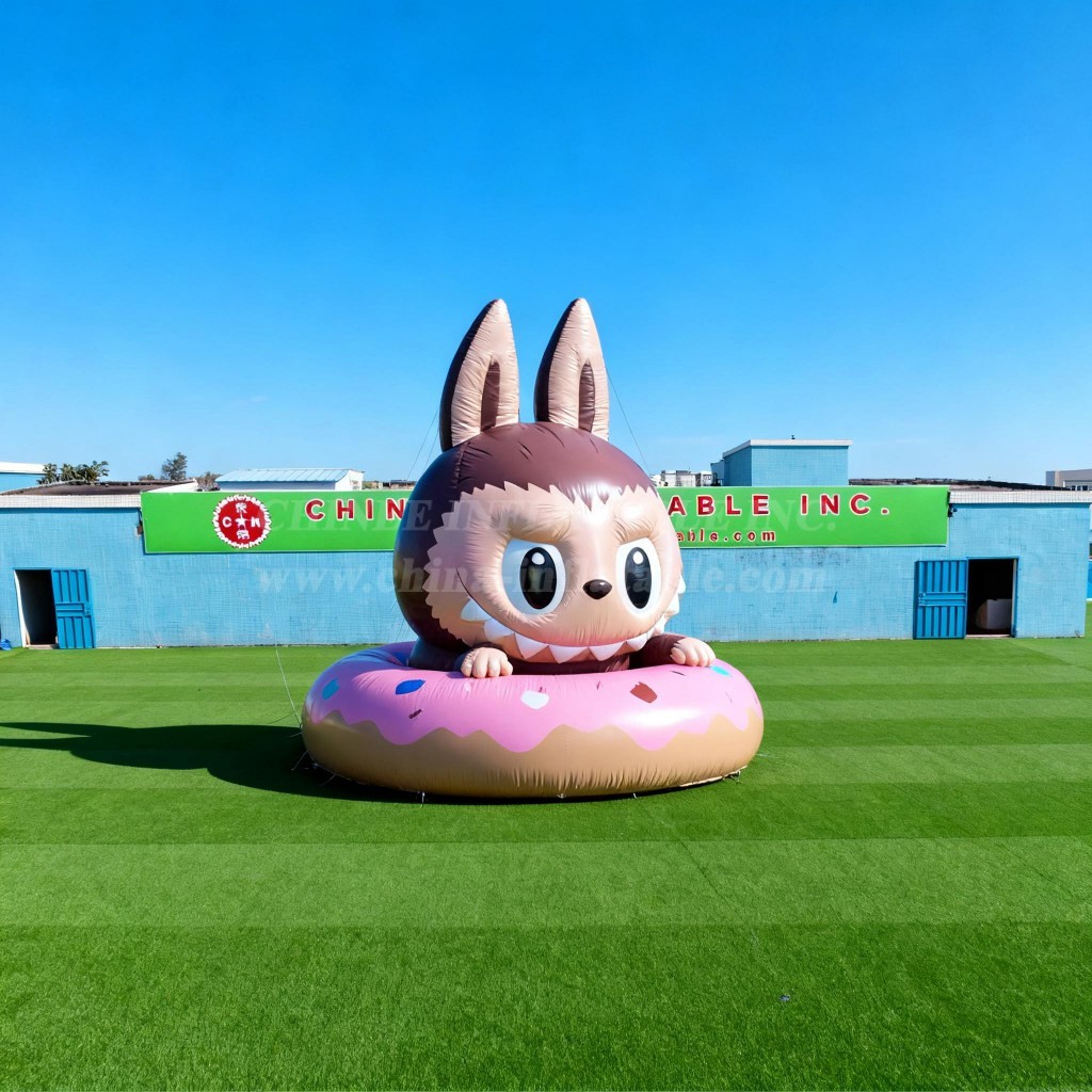 Cartoon3-692 Pop Mart Swimming Ring Labubu