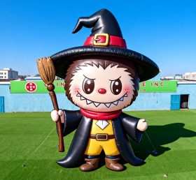 Cartoon3-711 Pop Mart Labubu Halloween Witch Inflatable Cartoon