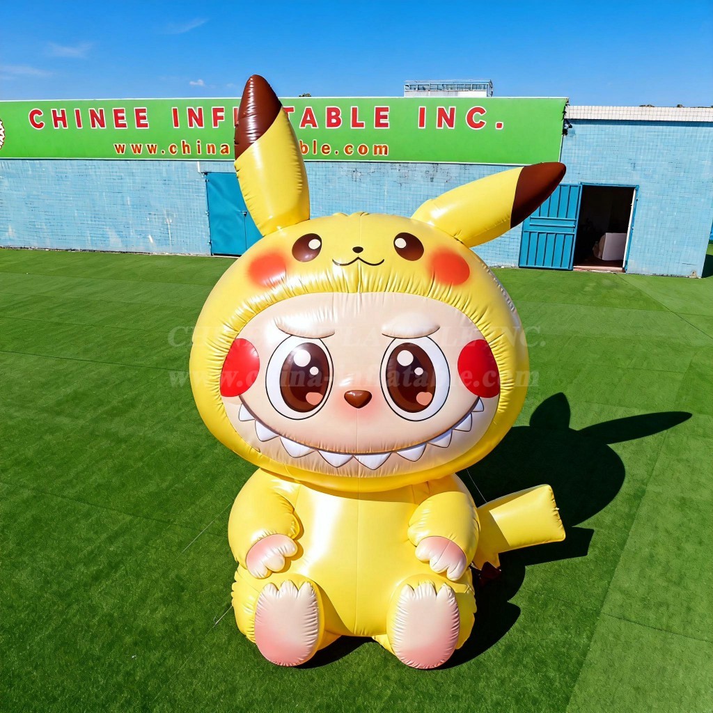 Cartoon3-736 Pop Mart Labubu Pokémon Pikachu Inflatable Cartoons