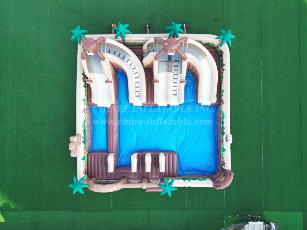 Pool3-430 Bear Theme Pool Water Park