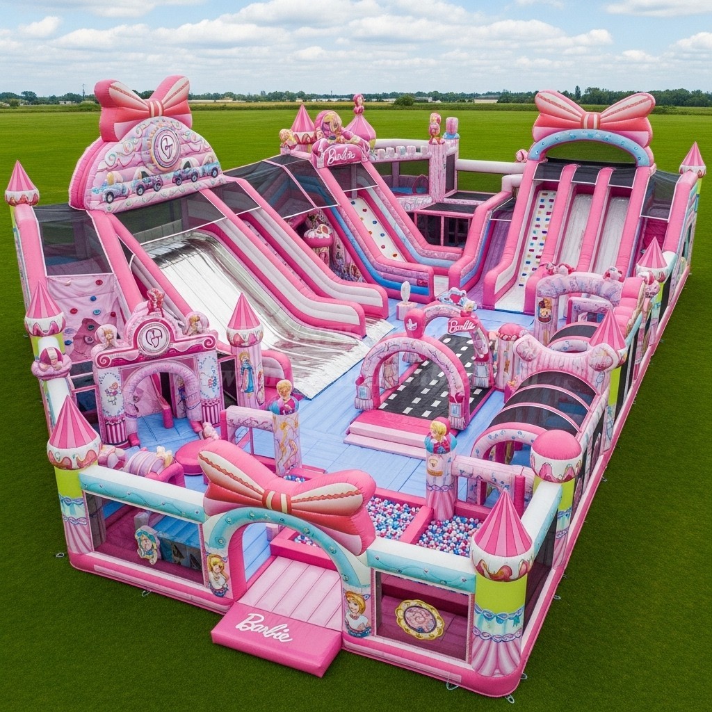 GF2-344 Barbie Theme Inflatable Park
