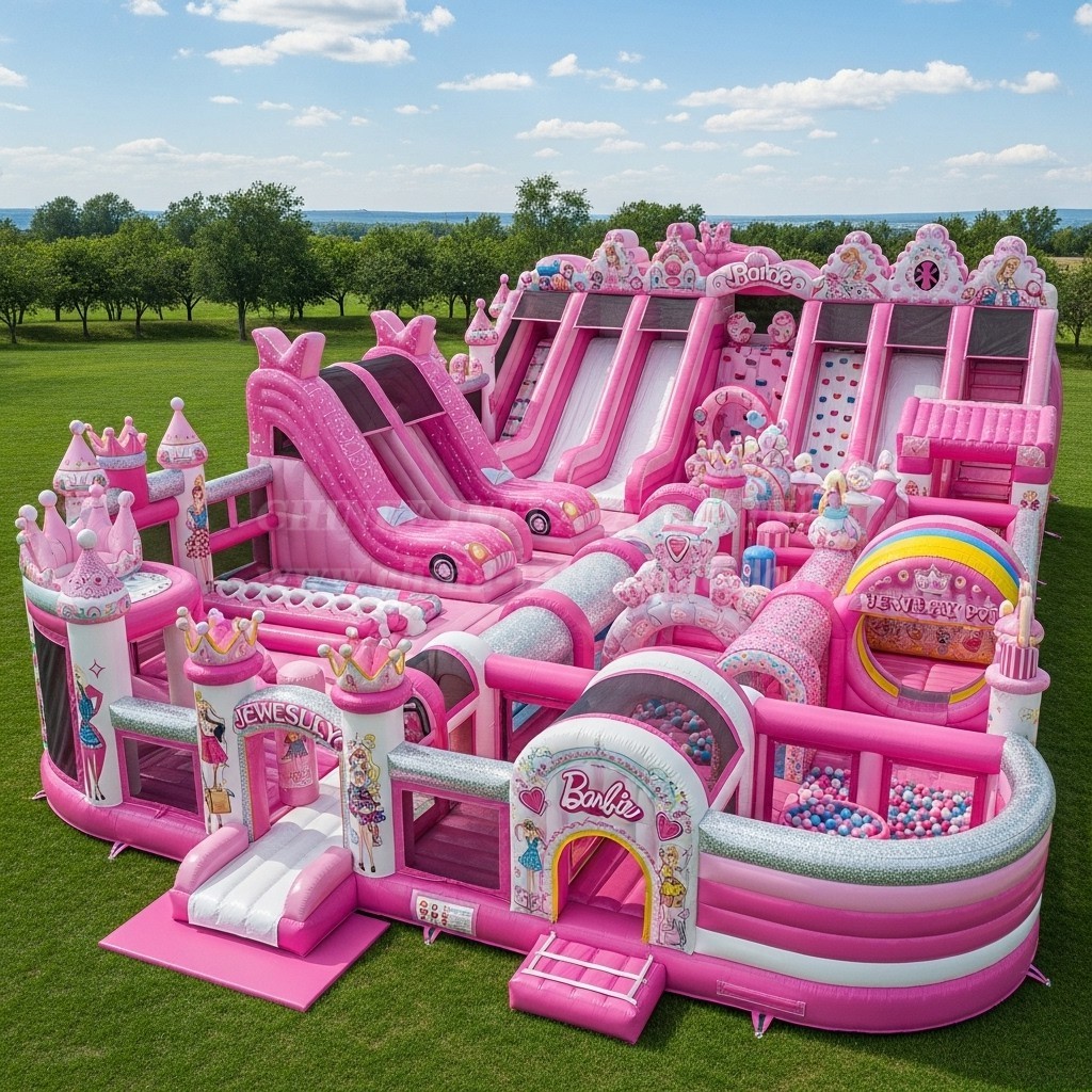 GF2-346 Barbie Theme Inflatable Park
