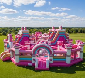 GF2-347 Barbie Theme Inflatable Park