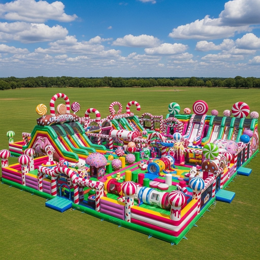GF2-357 Candy Theme Inflatable Park