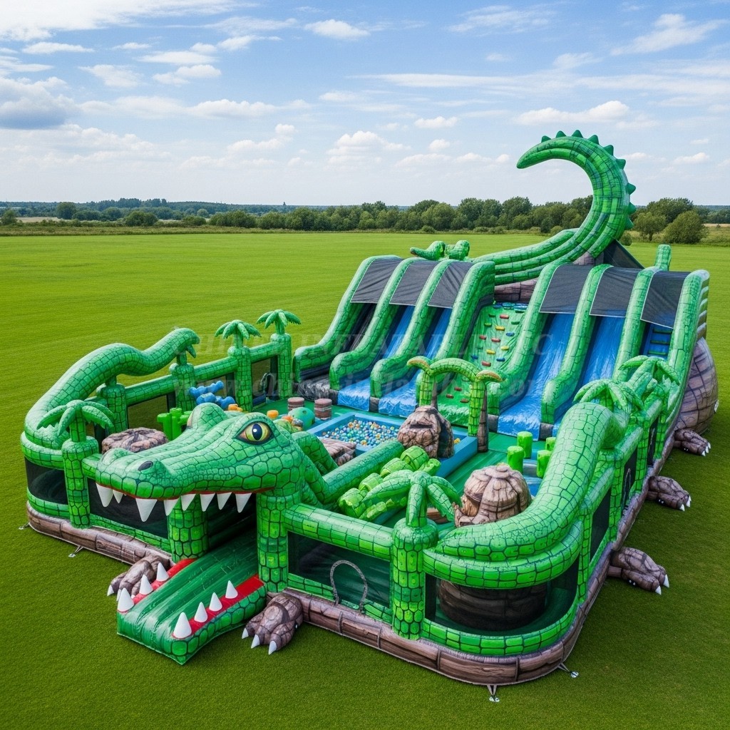 GF2-371 Crocodile Theme Inflatable Park