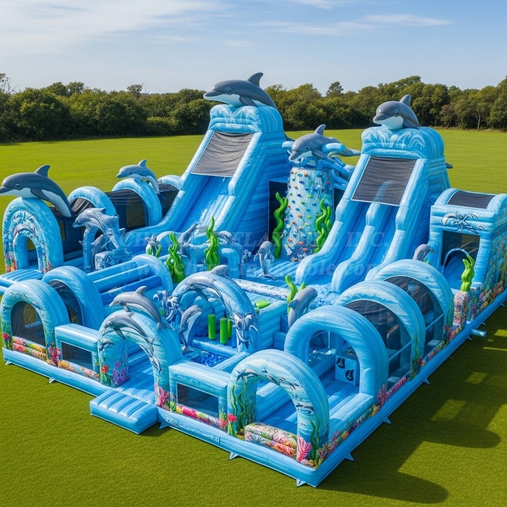 GF2-379 Dolphin Theme Inflatable Park