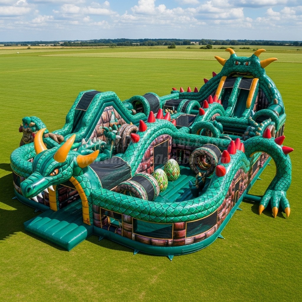 GF2-384 Dragon Theme Inflatable Park
