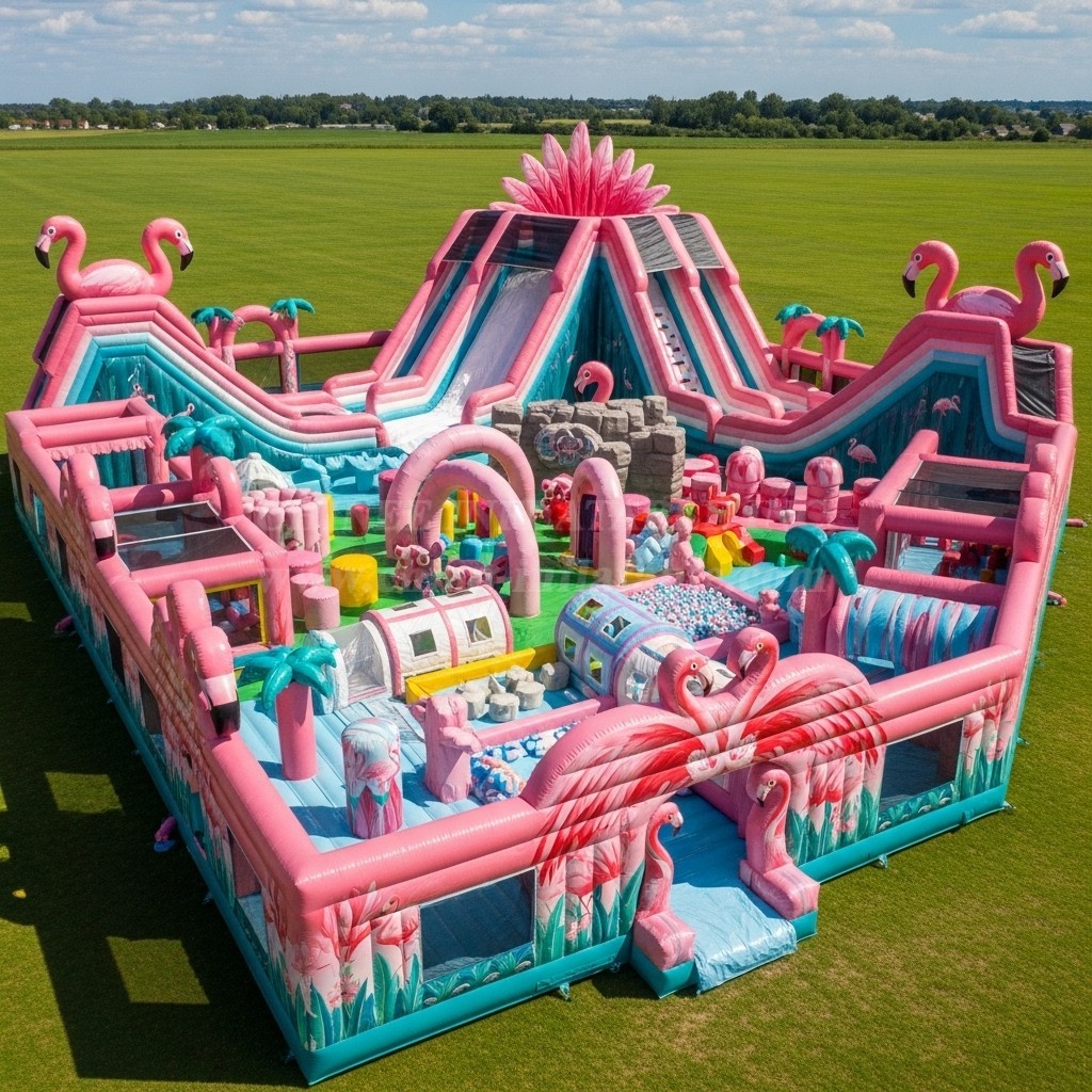 GF2-400 Flamingo Theme Inflatable Park