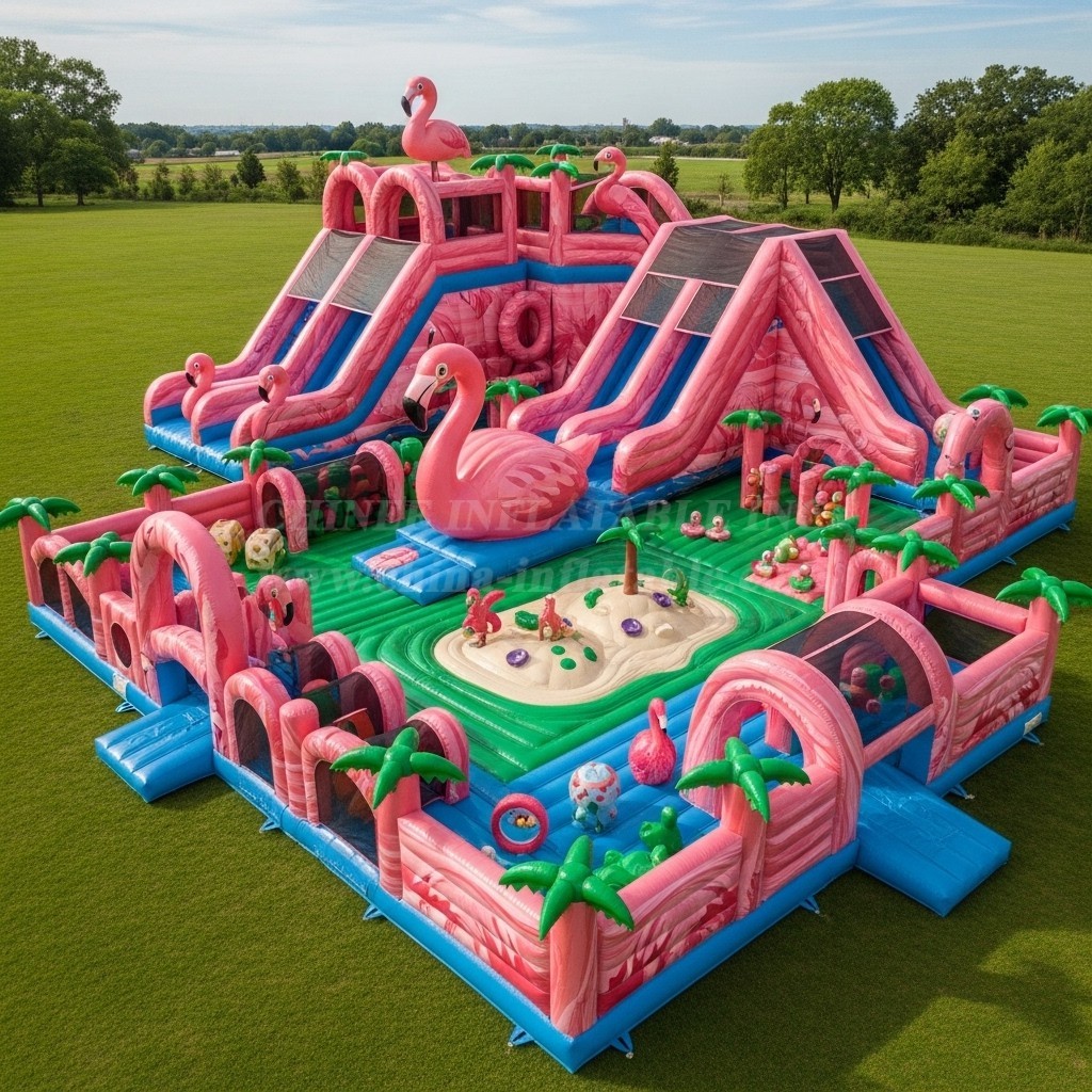 GF2-401 Flamingo Theme Inflatable Park