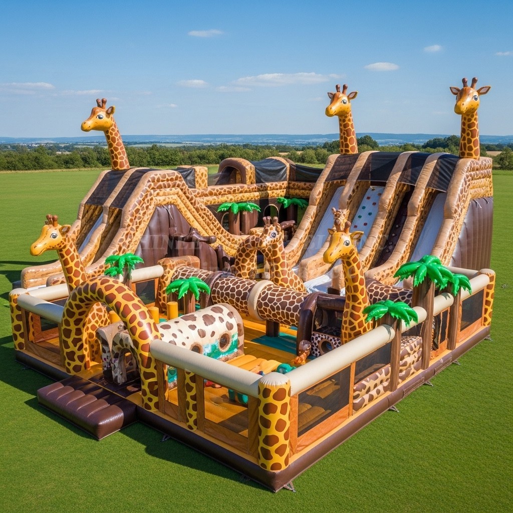 GF2-402 Giraffe Theme Inflatable Park