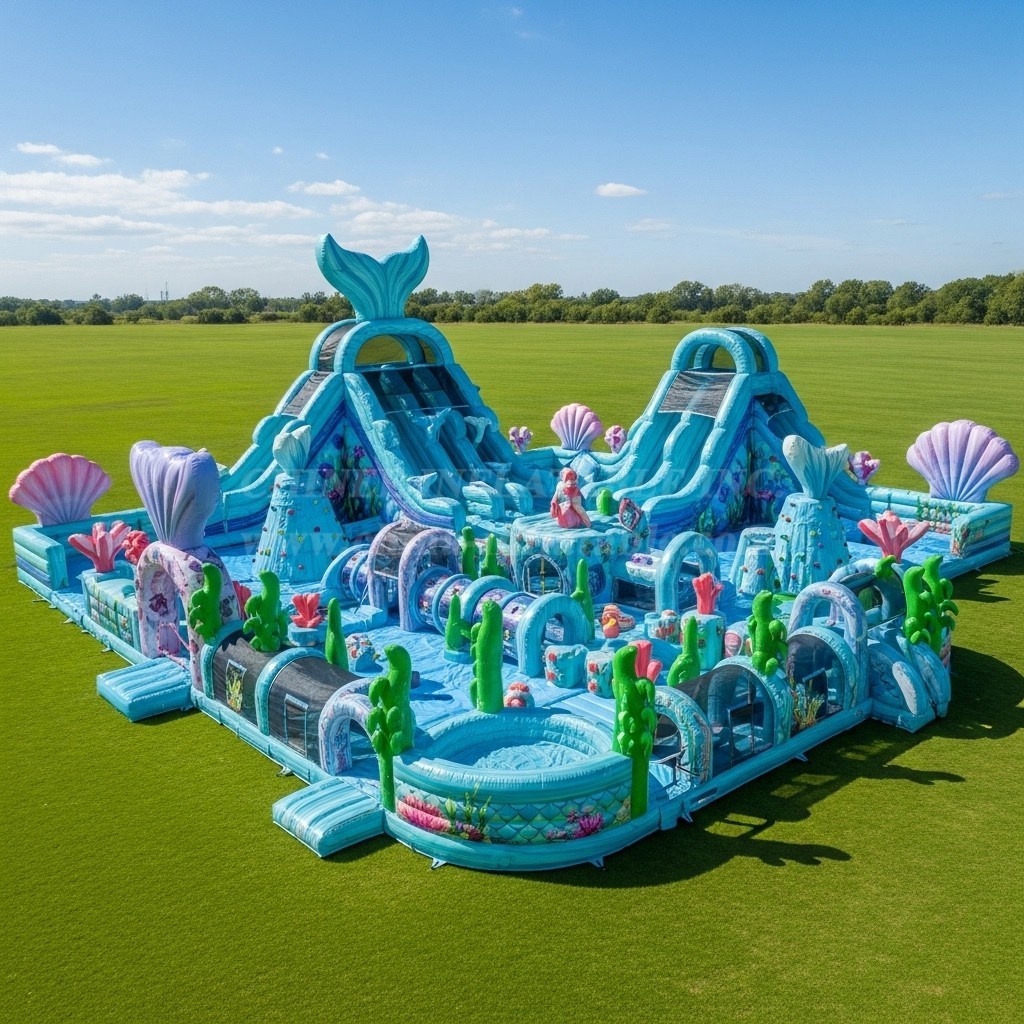 GF2-426 Mermaid Theme Inflatable Park