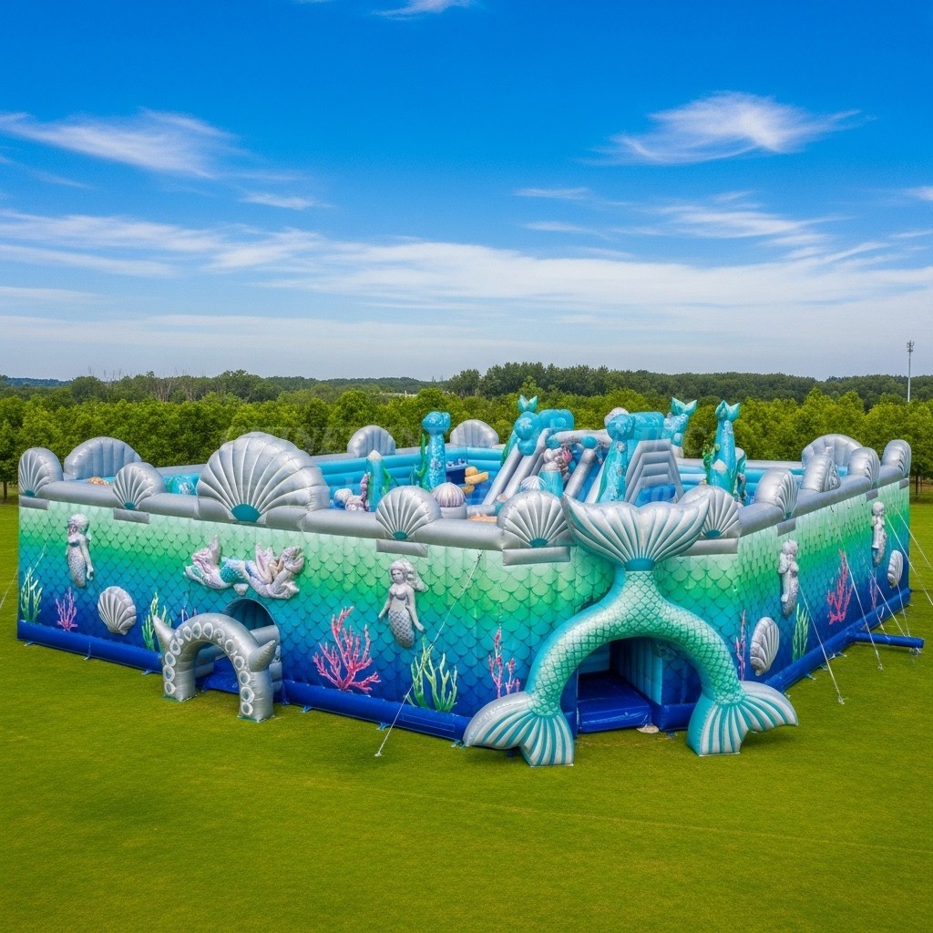 GF2-427 Mermaid Theme Inflatable Park