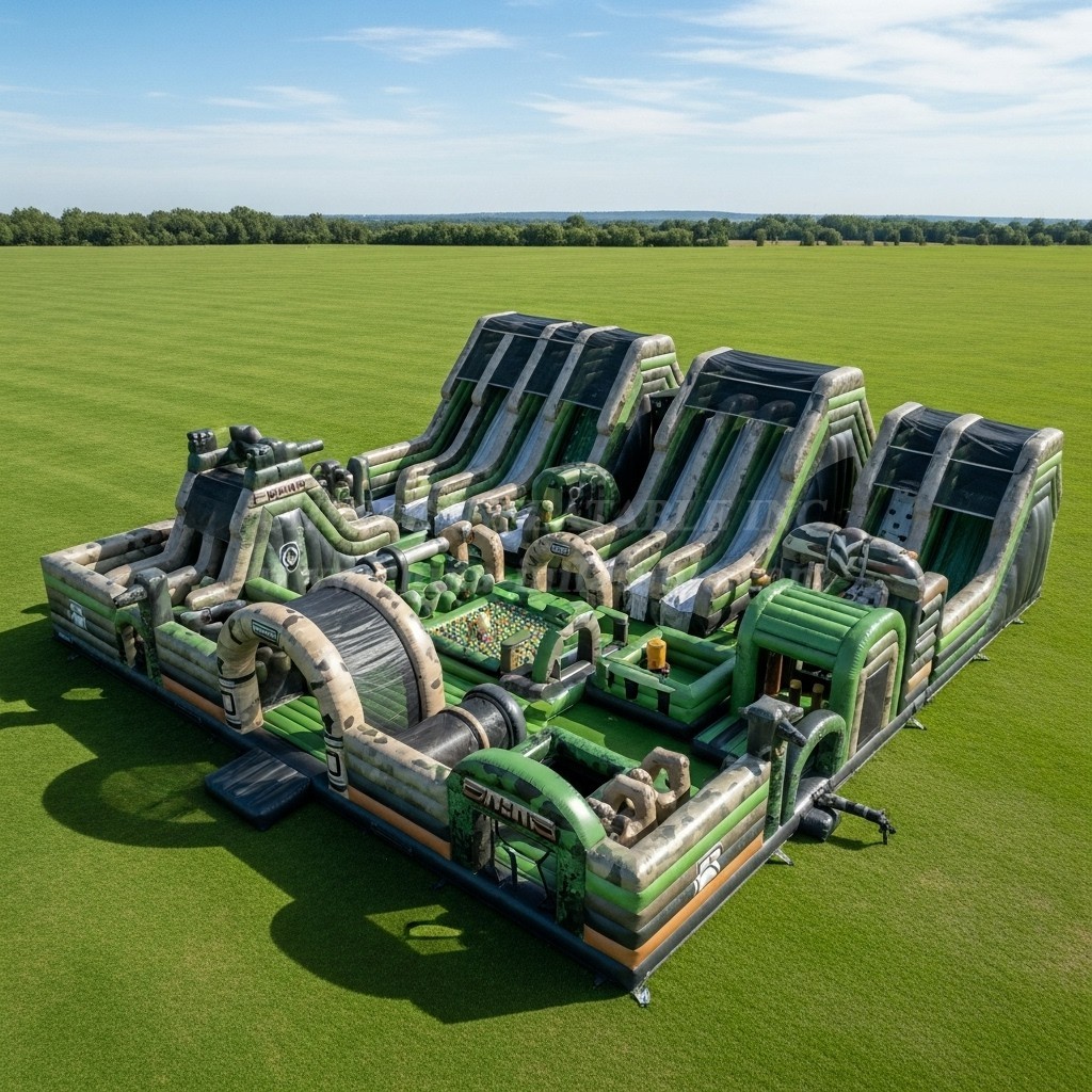 GF2-432 Military Style Theme Inflatable Park