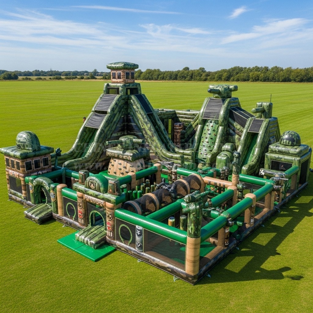 GF2-433 Military Style Theme Inflatable Park