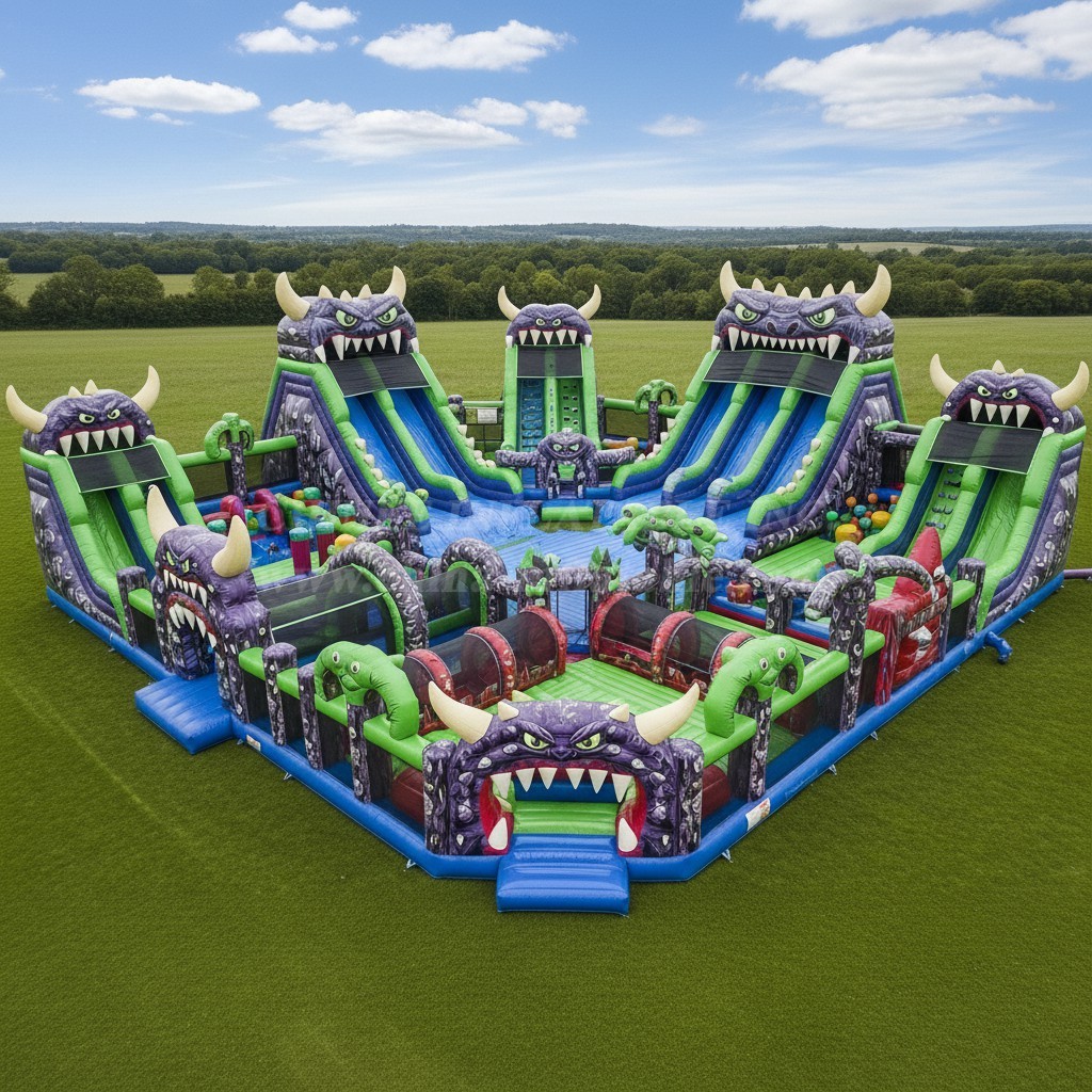 GF2-437 Monster Theme Inflatable Park