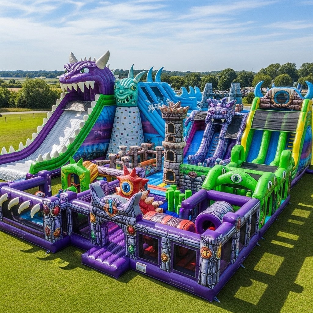 GF2-438 Monster Theme Inflatable Park