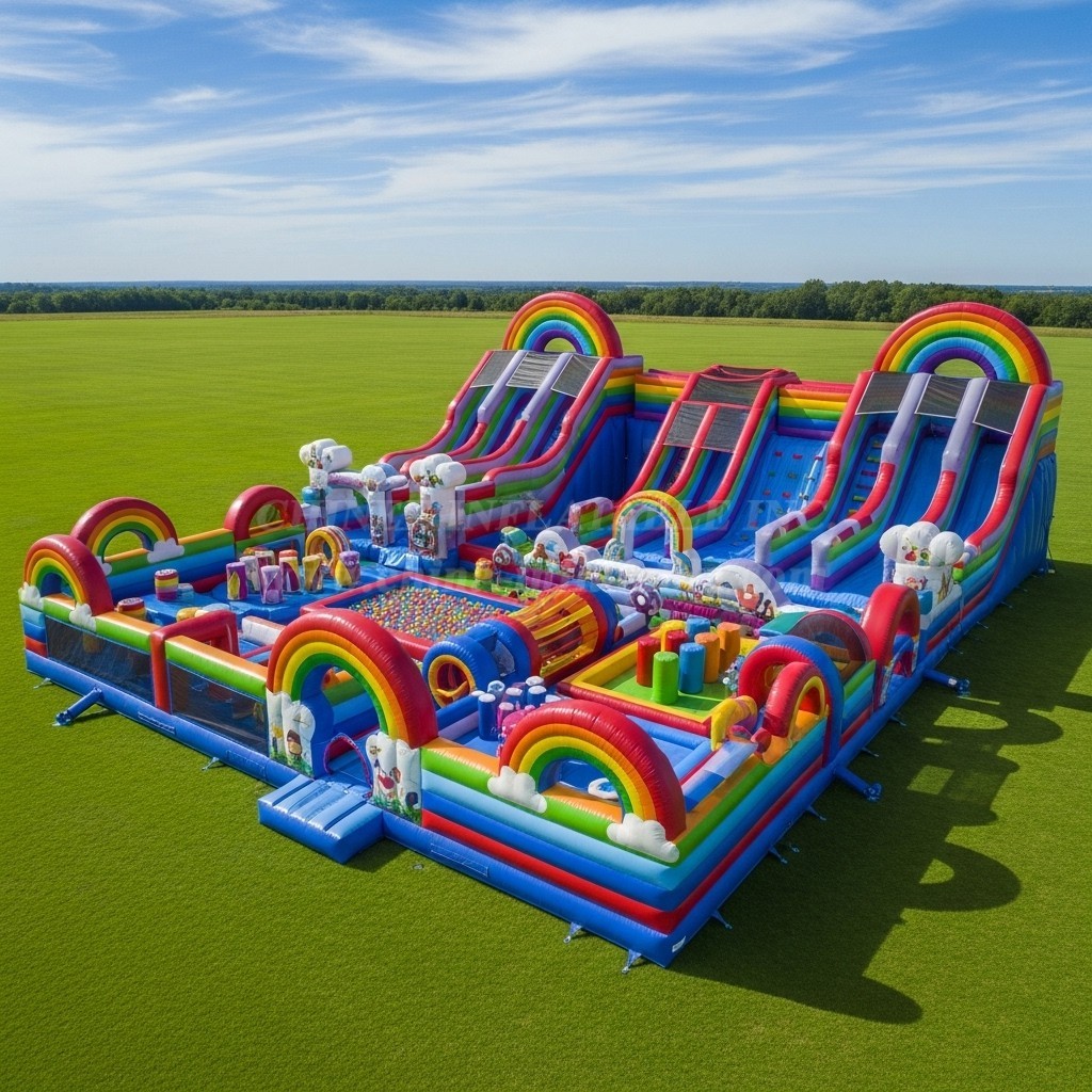 GF2-454 Rainbow Theme Inflatable Park