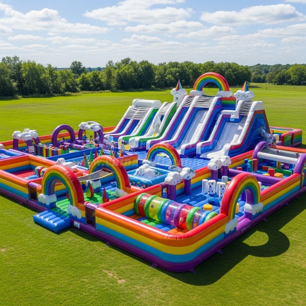 GF2-455 Rainbow Theme Inflatable Park