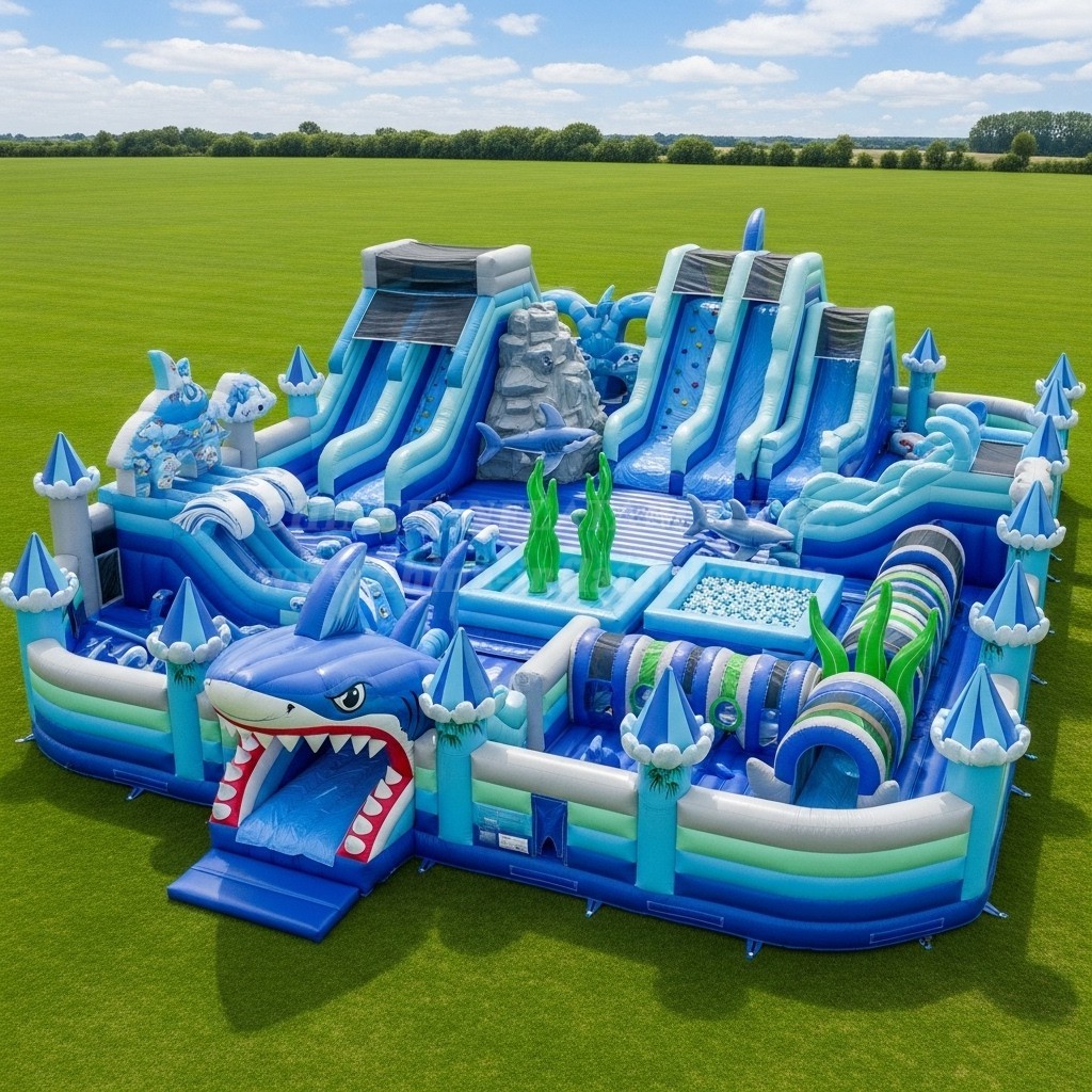 GF2-458 Shark Theme Inflatable Park