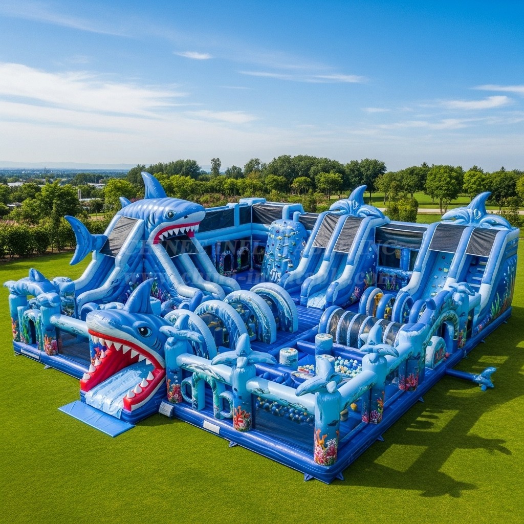 GF2-459 Shark Theme Inflatable Park