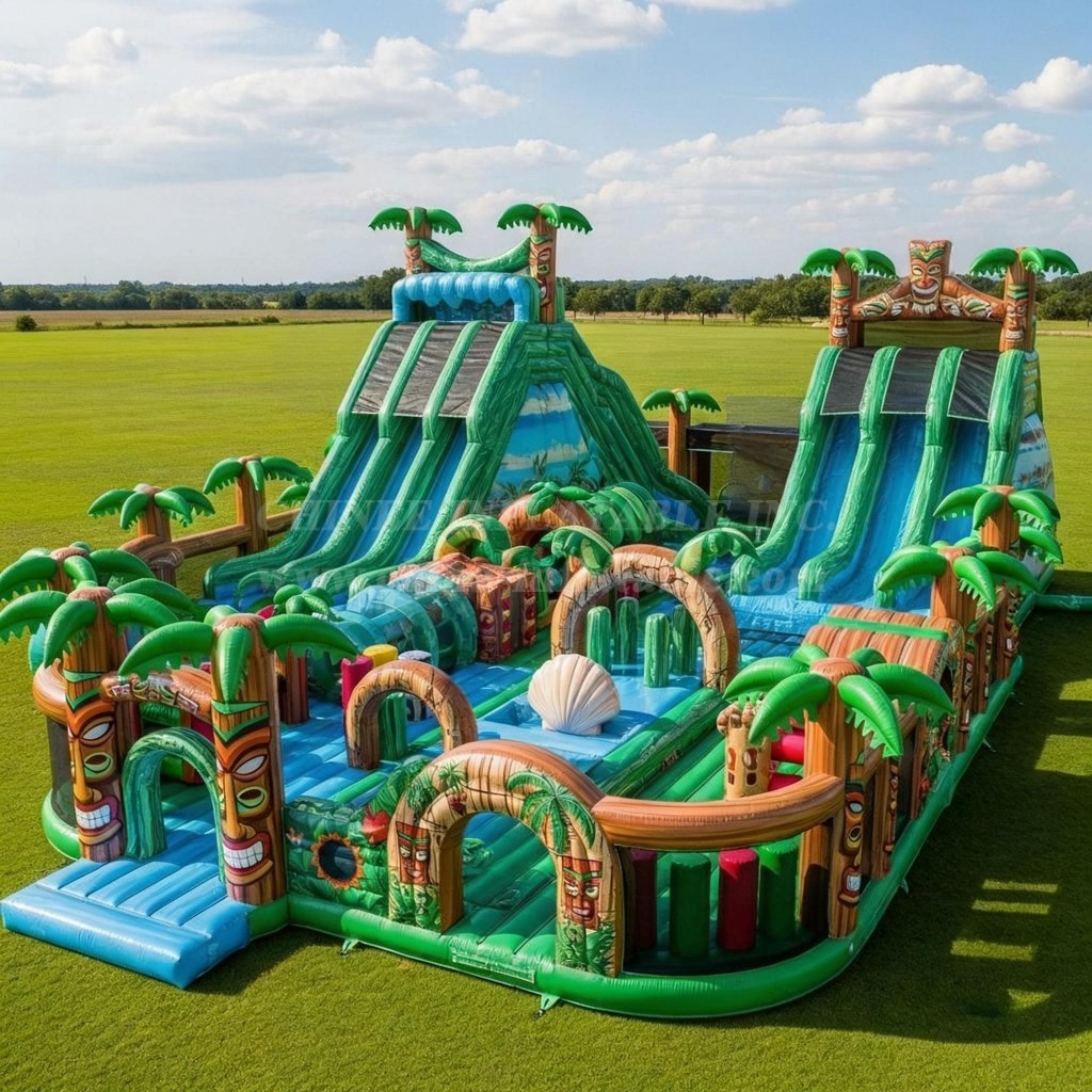 GF2-474 Tropical Theme Inflatable Park