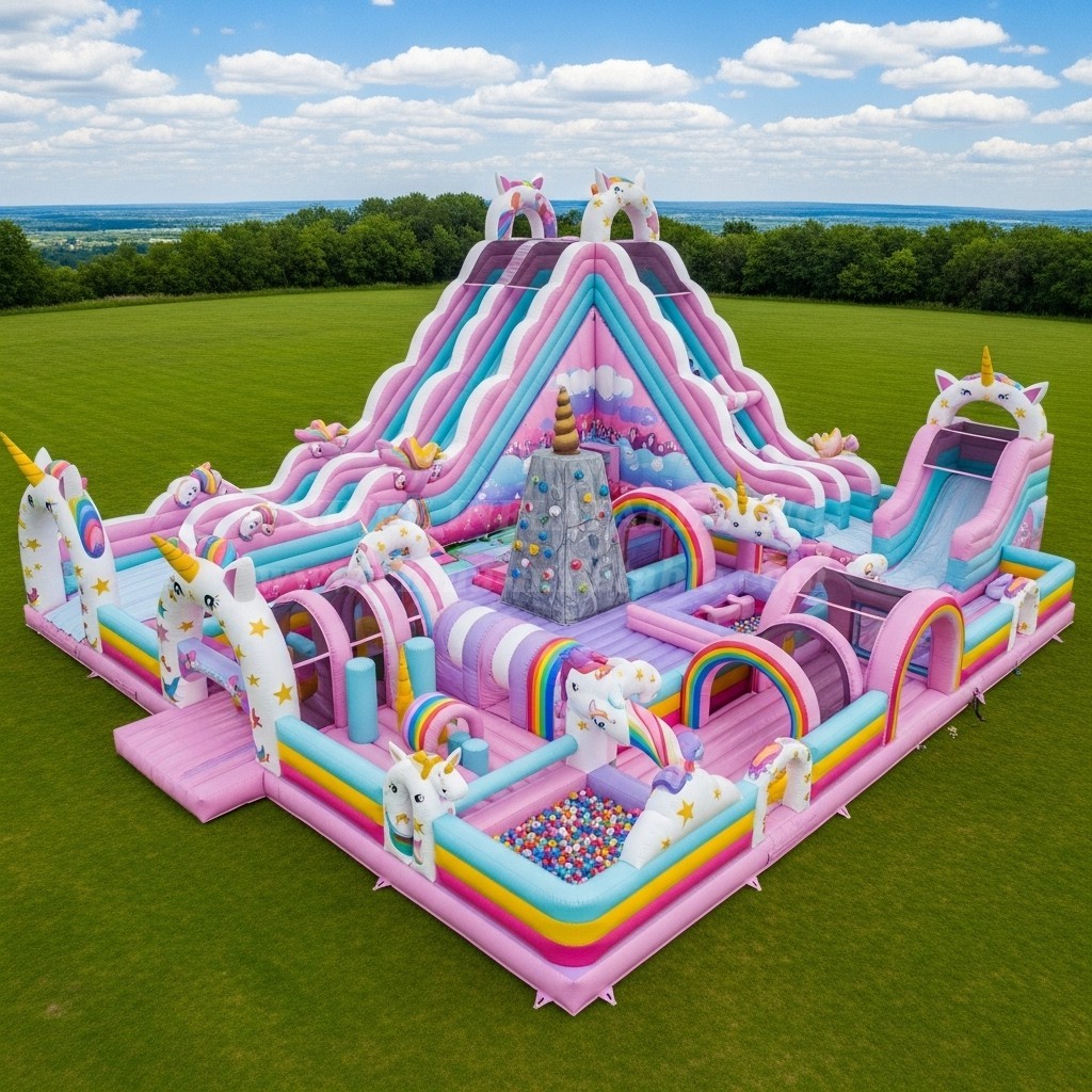 GF2-479 Unicorn Theme Inflatable Park