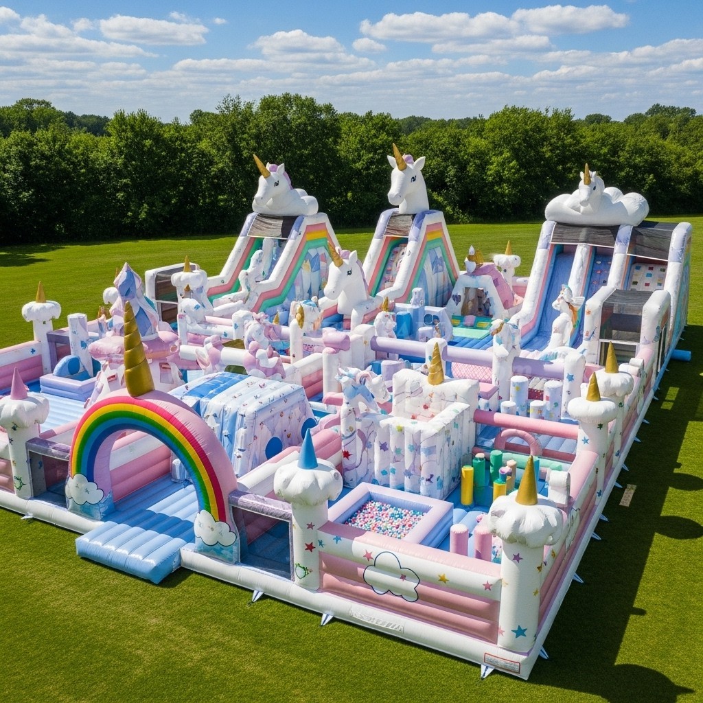 GF2-480 Unicorn Theme Inflatable Park