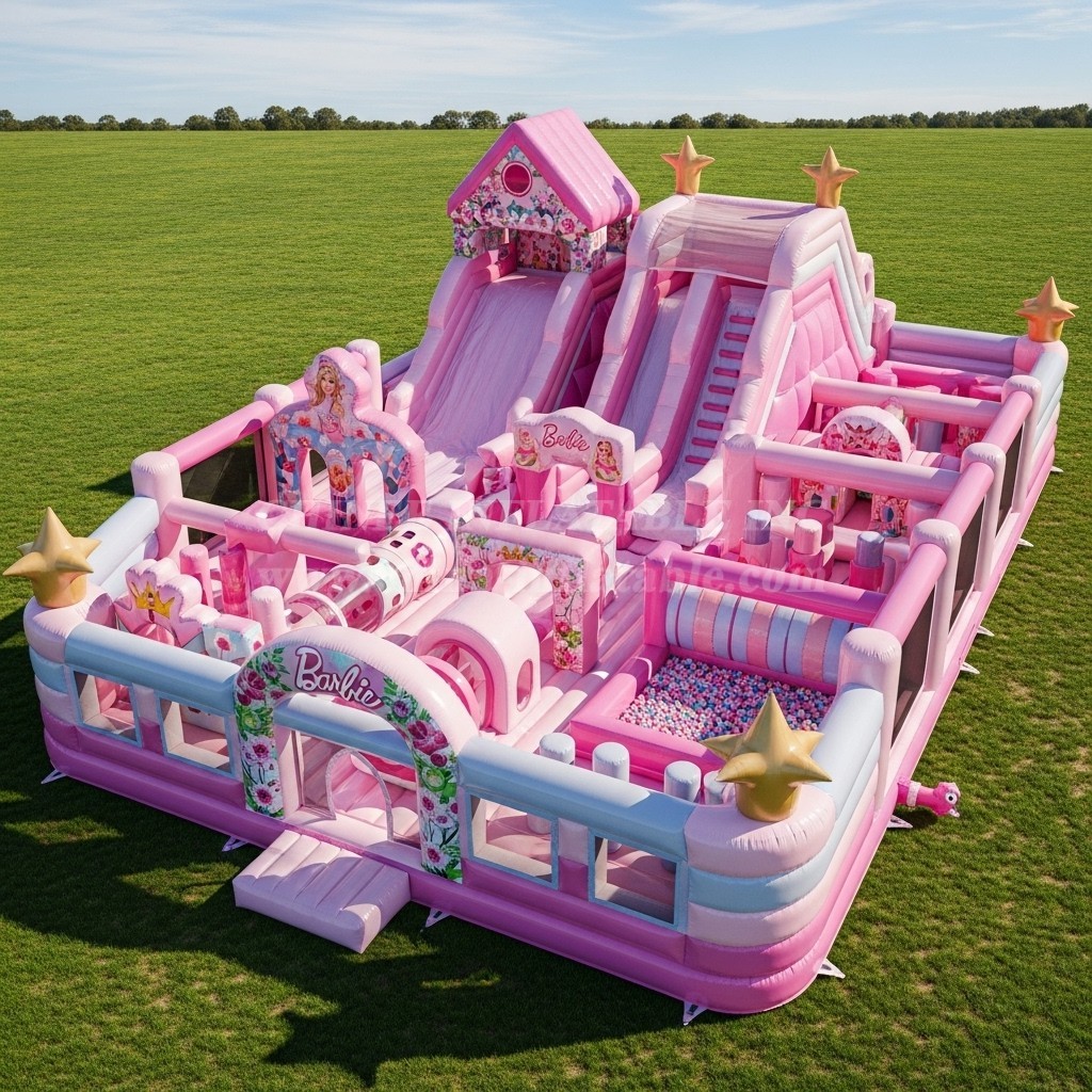 GF2-532 Barbie Theme Inflatable Park