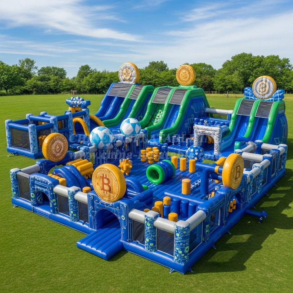 GF2-567 Cryptocurrency Theme Inflatable Park