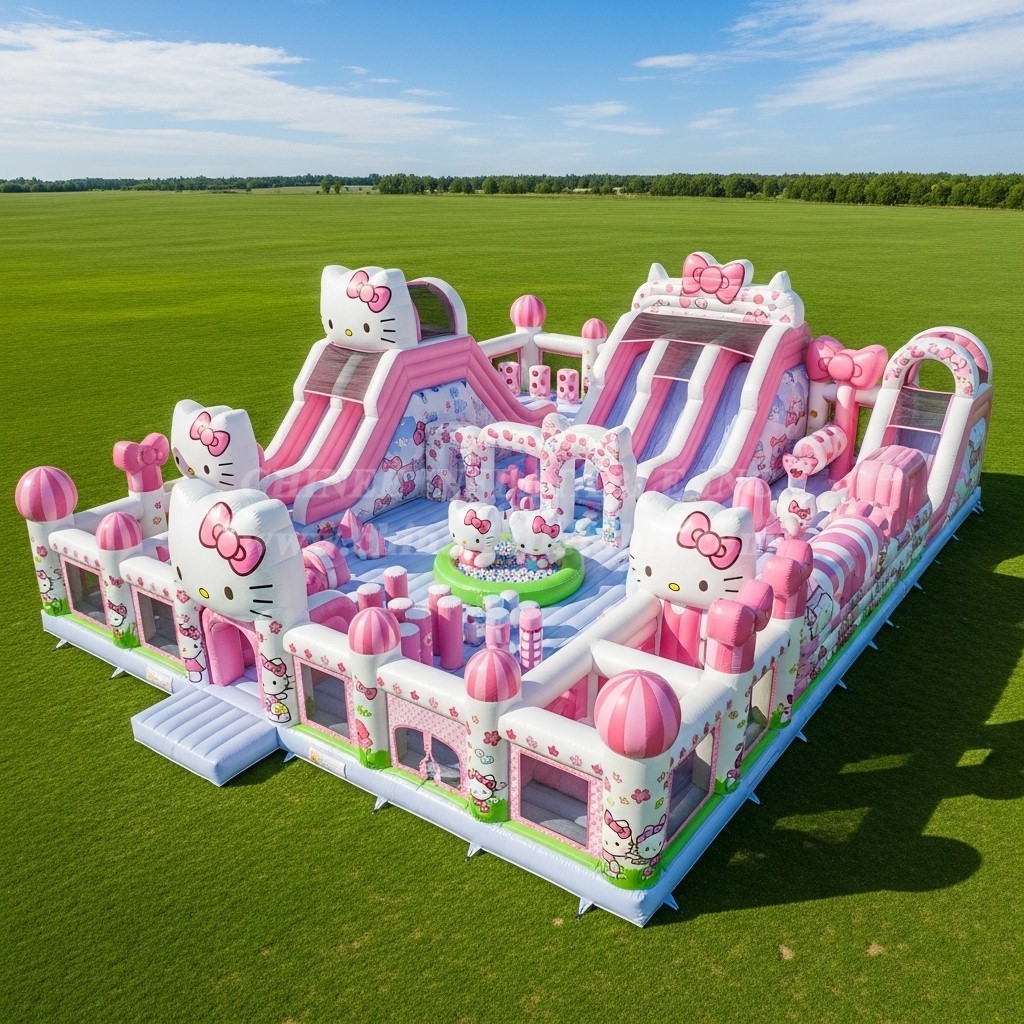 GF2-627 Hello Kitty Theme Inflatable Park