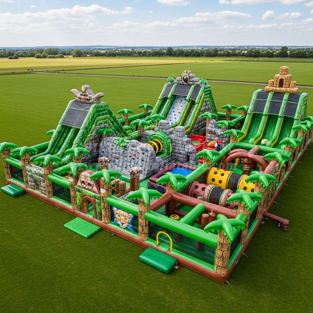 GF2-631 Jungle Theme Inflatable Park
