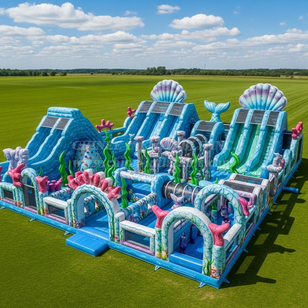 GF2-651 Mermaid Theme Inflatable Park