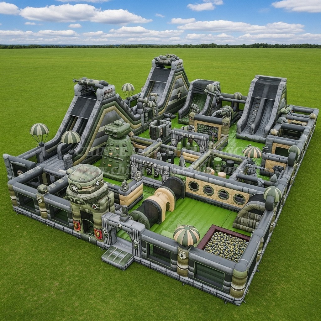 GF2-654 Military Style Theme Inflatable Park