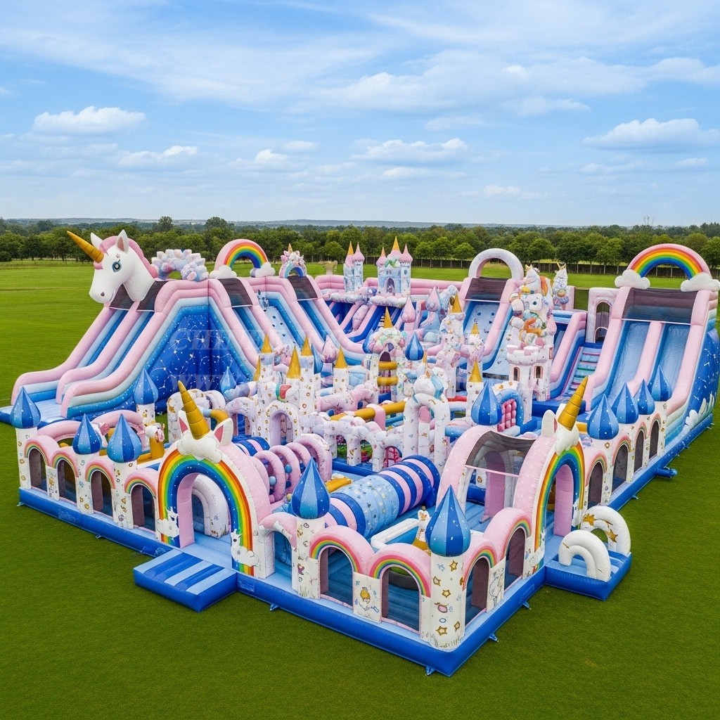 GF2-765 Unicorn Theme Inflatable Park