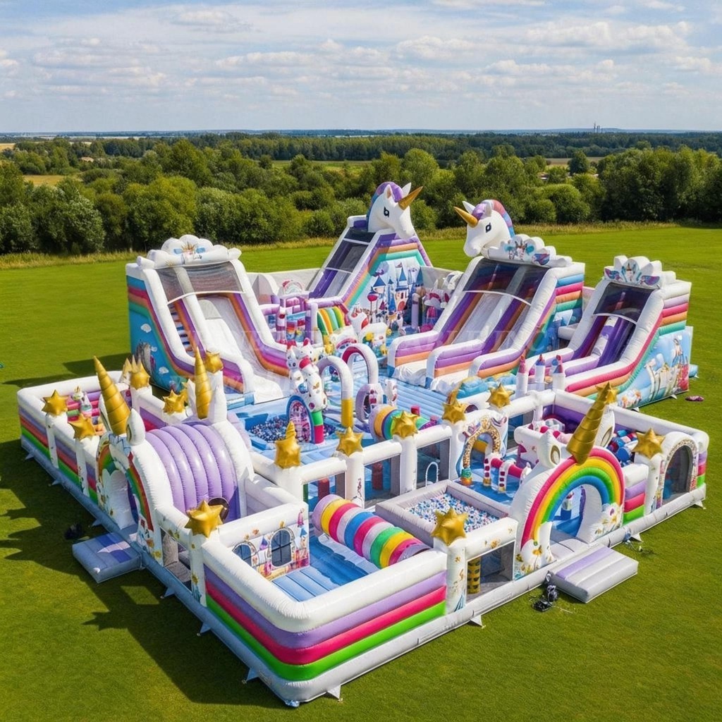 GF2-766 Unicorn Theme Inflatable Park