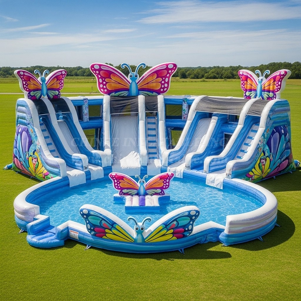 Pool3-434 Butterfly Theme Pool Water Park