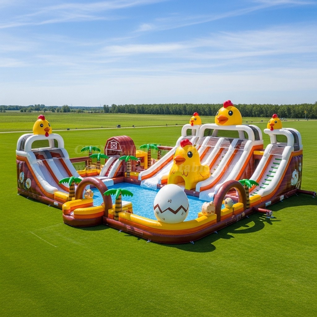 Pool3-441 Chicken Theme Pool Water Park