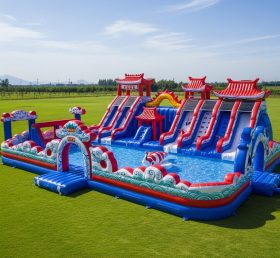 Pool3-443 Chinese Style Theme Pool Water Park