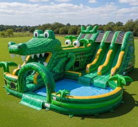 Pool3-448 Crocodile Theme Pool Water Park